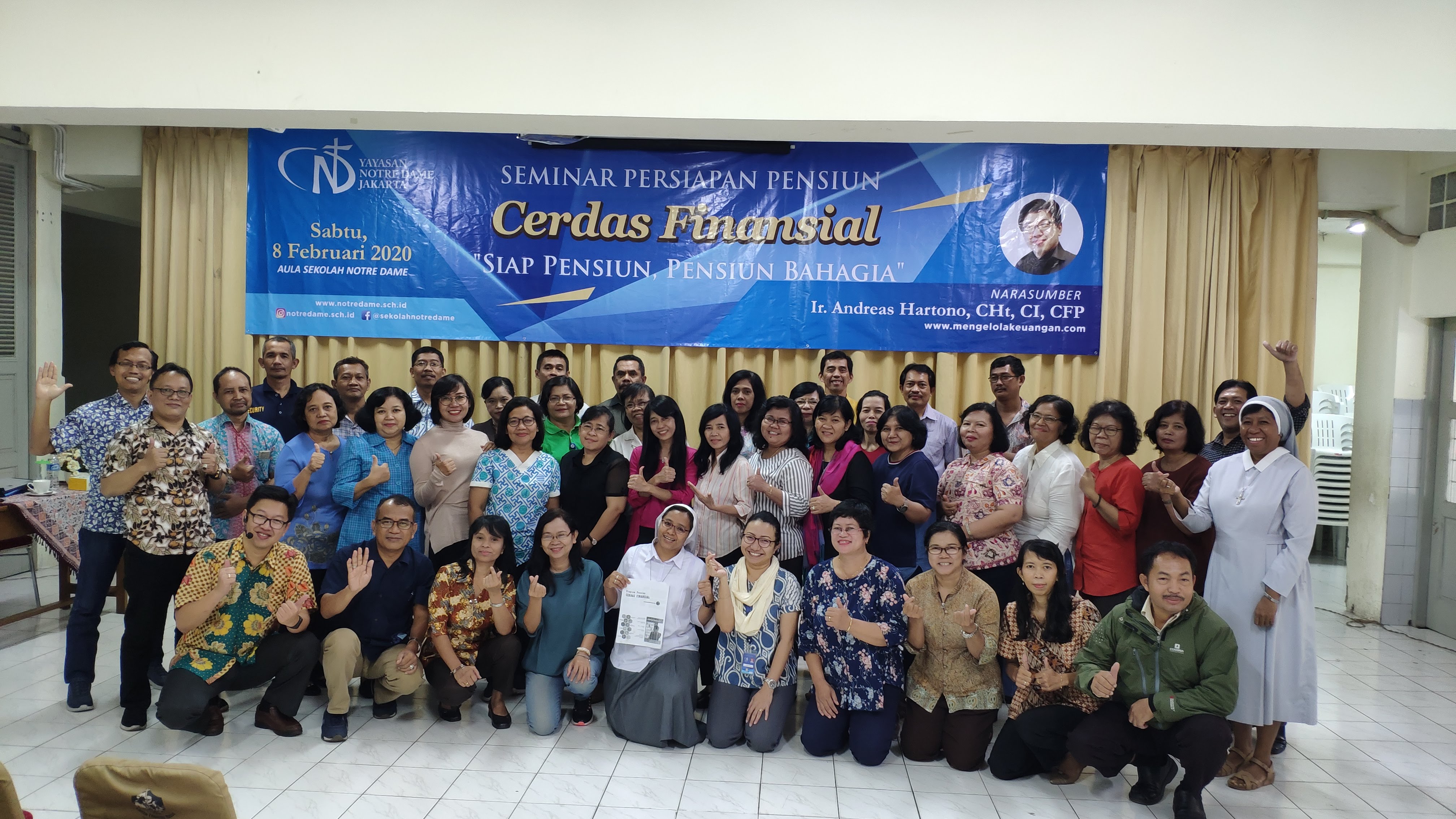 Seminar Persiapan Pensiun — Yayasan Notredame Jakarta